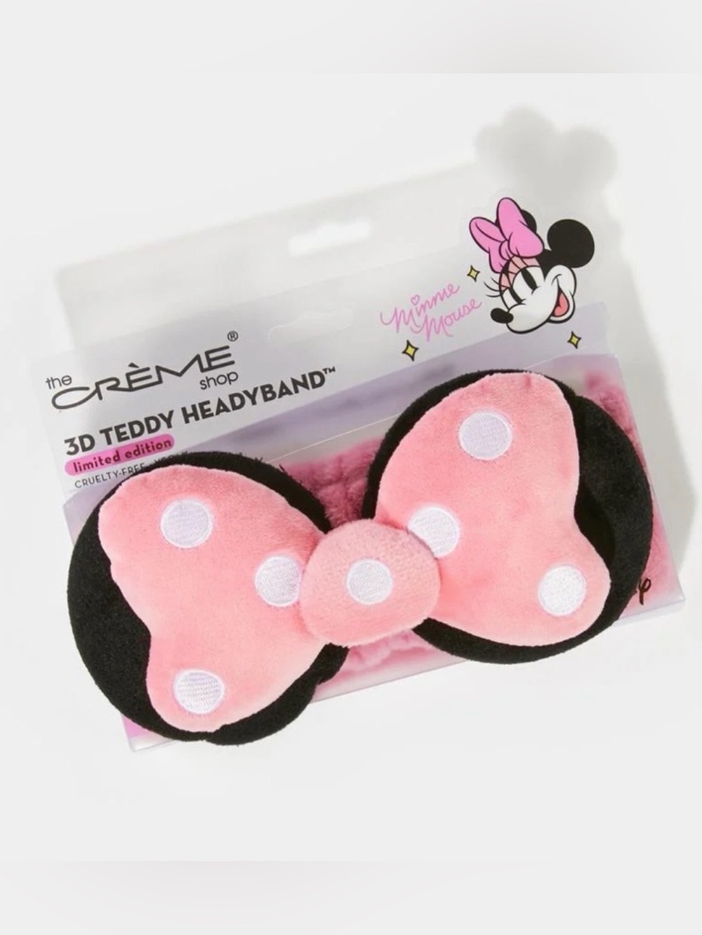 The Crème Shop Minnie Mouse Pink 3D Teddy Headband, BNIB